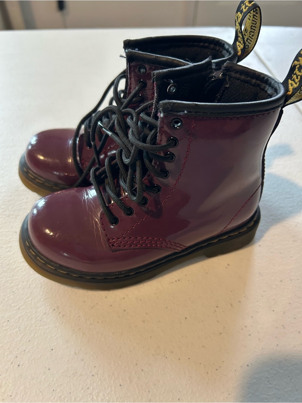 Dr. Martens Toddler 1460 Patent Leather Boots Size US 8 / UK 7